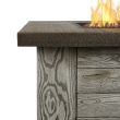 Real Flame Forest Ridge Square Propane Fire Pit With Natural Gas Conversion Kit - C1600LP - Detail