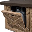 Real Flame Farmhouse Square Propane Fire Pit With Natural Gas Conversion Kit - C1725LP-RP - Demo