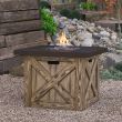 Real Flame Farmhouse Square Propane Fire Pit With Natural Gas Conversion Kit - C1725LP-RP - Lifestyle