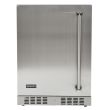 Coyote 24-Inch 5.5 Cu. Ft. Outdoor Rated Compact Refrigerator - C1BIR24 - Left Hinge
