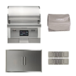 Coyote Pellet 28-Inch Built-In Grill W/Outdoor Kitchen Package Options - C2P28-PKG-1