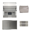 Coyote Pellet 28-Inch Built-In Grill W/Outdoor Kitchen Package Options - C2P28-PKG-1