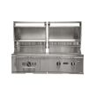 Coyote 50-Inch Hybrid Gas and Charcoal Built-In Gas Grill - C3HY50-BI