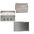 Coyote S-Series 30-Inch 3-Burner Built-In Gas Grill W/Outdoor Kitchen Package Options - C3SL30-PKG-1