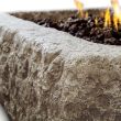 Real Flame Antique Stone Square Propane Fire Pit With Natural Gas Conversion Kit -C568LP-ANS - Detail