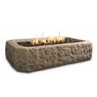 Real Flame Antique Stone Square Propane Fire Pit With Natural Gas Conversion Kit -C568LP-ANS - Main
