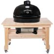 Primo Jack Daniels Edition Oval XL Ceramic Kamado Grill On Compact Cypress Table - PRM900 / PRM602