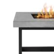 Real Flame Brenner Square Propane Fire Pit With Natural Gas Conversion Kit - C820 - Detail