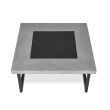 Real Flame Brenner Square Propane Fire Pit With Natural Gas Conversion Kit - C820 - Top