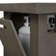 Real Flame Ventura Rectangular Propane Fire Table with Natural Gas Conversion- Glacier Gray - C9640LP-TGLG  - Detail