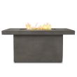 Real Flame Ventura Rectangular Propane Fire Table with Natural Gas Conversion- Glacier Gray - C9640LP-TGLG  - Front