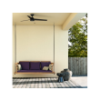 Hunter Cassius Outdoor 52 Inch Ceiling Fan Matte Black - 59264 - Lifestyle 2