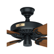 Hunter 7560 CFM 120 Volt Outdoor Original 52 Inch Ceiling Fan Black - 23863 - Close view 2