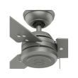 Hunter Cassius Outdoor 52 Inch Ceiling Fan Matte Silver - 59262 - Close View 2