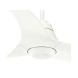 Hunter 59143 Stingray 6684 CFM 120 Volt with LED Light 60 inch Ceiling Fan Porcelain White - 59143 - Close View 1
