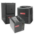Goodman Gas Furnace and Air Conditioner System - 3 Ton 17 SEER 96% AFUE 100,000 BTU - Downflow - DSXC180361 / CAPF4961C6 / GCVC961005CN / TX3N4