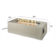The Outdoor Greatroom Cove 60-Inch Linear Gas Fire Pit Table - CV-1242