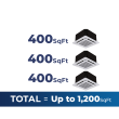 36,000 BTU 22.2 SEER2 ACiQ 3-Zone Ceiling Cassette Mini Split System Extreme Series - 9+9+9 - ACiQ-36Z-HH-M4 / 3-ACIQ-09CC-HH-MB