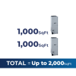 36,000 BTU ACiQ 2- Zone Central Air Handler  Mini Split System 18+18 - ACiQ-36Z-HH-M4B/ACiQ-18AHB-HH-M-2-1