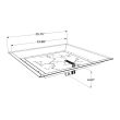 The Outdoor Greatroom 24-Inch Square Stainless Steel Gas Fire Pit Burner - CF-2424-DIY