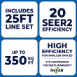 9,000 BTU Stealth DIYCOOL 20.2 SEER2 Single Zone Wall Mount Mini Split Heat Pump System – R454B | 115V - EZ-09Z-HP115B / EZ-09W-HP115B