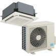 Daikin 9,000 BTU 19.5 SEER2 Ceiling Cassette Mini Split Aurora Single Zone Heat Pump System