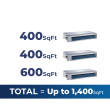 27,000 BTU 21 SEER2 ACiQ 3-Zone Concealed Duct Mini Split System - 9+9+12 - 27,000 BTU 21 SEER2 ACiQ 3-Zone Concealed Duct Mini Split System - 9+9+12 - ES-27Z-M3/ACIQ-09CD-HH-M-2/ACIQ-12CD-HH-M