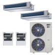 36,000 BTU 22.2 SEER2 ACiQ 2-Zone Concealed Duct Mini Split System Extreme Series - 18+18 - ACiQ-36Z-HH-M4 / 2-ACIQ-18CD-HH-MB