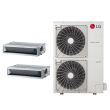 LG 36,000 BTU 2 Zone Concealed Duct Mini Split System - KUMXA361A / 2-KNMKB181A