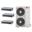 LG 36,000 BTU 3 Zone Concealed Duct Mini Split System - KUMXA361A / 2-KNMKB091A / KNMKB181A