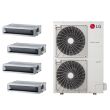  LG 48,000 BTU 4 Zone Concealed Duct Mini Split System - KUMXB481A / 2-KNMKB121A / 2-KNMKB181A