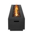 Real Flame Lanesboro Linear Propane Fire Pit With Natural Gas Conversion Kit-  Grey - CT0003LP-SW4 - Top