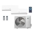 24,000 BTU Perfect Aire DIY 22 SEER Dual-Zone Wall Mounted Mini Split Heat Pump System - R410A - UB1MSHHQC24-MZO3 / UB1MSHQCW12-U230-2