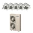 Daikin 48,000 BTU 18.8 SEER Five Zone Heat Pump System 12+12+12+12+12 - Ceiling Cassette
