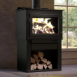 Drolet Deco Alto Large Wood Burning Stove - Heats Up To 2100 Square Feet