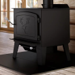 Drolet Black Stag II Extra Large Wood Burning Stove - Heats Up To 2300 Square Feet
