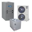 Hybrid ACiQ Extreme Series High Efficiency Inverter Heat Pump and 96% Gas Furnace System - Double-Stack Condenser 