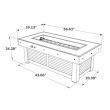 The Outdoor Greatroom Denali Brew Linear Gas Fire Pit Table - DENBR-1242
