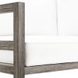 Real Flame Monaco 3 Seat Sofa - Brushed Antique White - 1170-BAW - Detail
