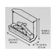 Dimplex 23-Inch Electric Fireplace Insert Deluxe- DFI2310