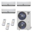 36,000 BTU 22.2 SEER2 ACiQ  3-Zone Wall Mounted Mini Split System  - Extreme Heat - WiFi Enabled - 9+9+24 - ACiQ-36Z-HH-M4 / 2-ACiQ-09W-HH-M / ACiQ-24W-HH-M