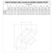 Ventis 6 Inch Double Wall Black Pipe