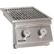 Bull 30,000 BTU's Double Side Burner LP Slide-In Design - 30008/30009 - Right Side View