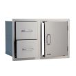 Bull 30-Inch Built-In Stainless Steel Access Door & Double Drawer Combo - 25876 