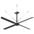 Hunter ECO 14 Ft HVLS Ceiling Fan 100,000 CFM Covers 4900 Sq Ft 240 Volts 3 Phase - ECO143P240V