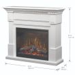 Dimplex Essex Electric Fireplace With White Mantel- GDS30L3-1086W