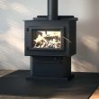 Englander Blue Ridge 300P Wood Stove with Black Door & Pedestal - Heats 2,100 Sq Ft - ESW0007