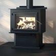 Englander Blue Ridge 500 Wood Stove with Black Door & Pedestal - Heats 2,700 Sq Ft - ESW0012