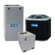 4 Ton 14.5 SEER2 80% AFUE 110,000 BTU ACiQ Gas Furnace and Heat Pump System - Multi-Positional - R4H5S48AKAAA / EVD4X61M24A / N80MSN1102120A