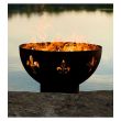 Fire Pit Art Wood Fire Pit- Fleur De Lis